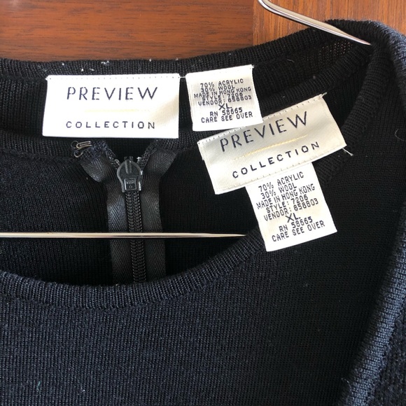 SOLD • black minimal long knit cardigan - Picture 6 of 6